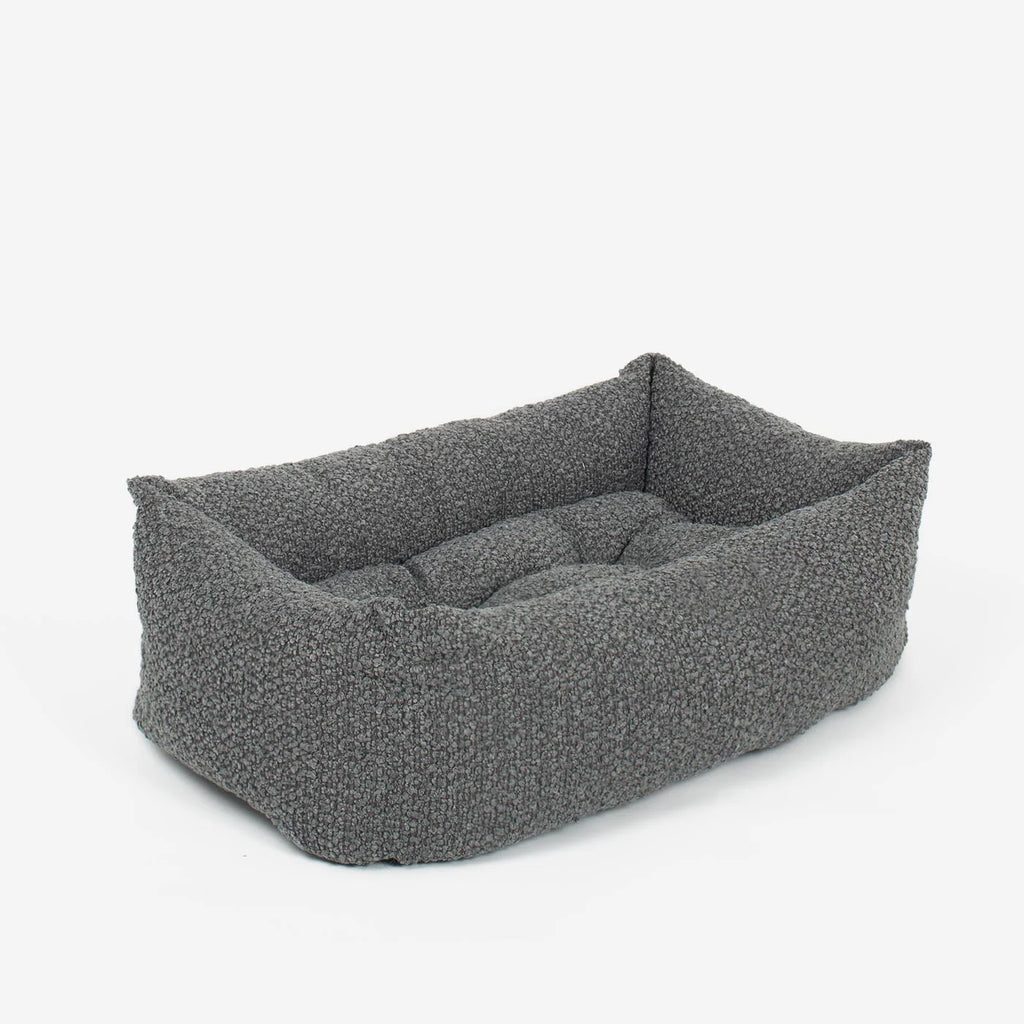 Cozy & Calming Puppy Cage Bed In Granite Boucl