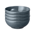 Dark Grey Speckle Cereal Bowls - Set Of 4