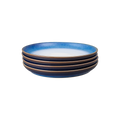 Blue Haze Coupe Medium Plates - Set Of 4