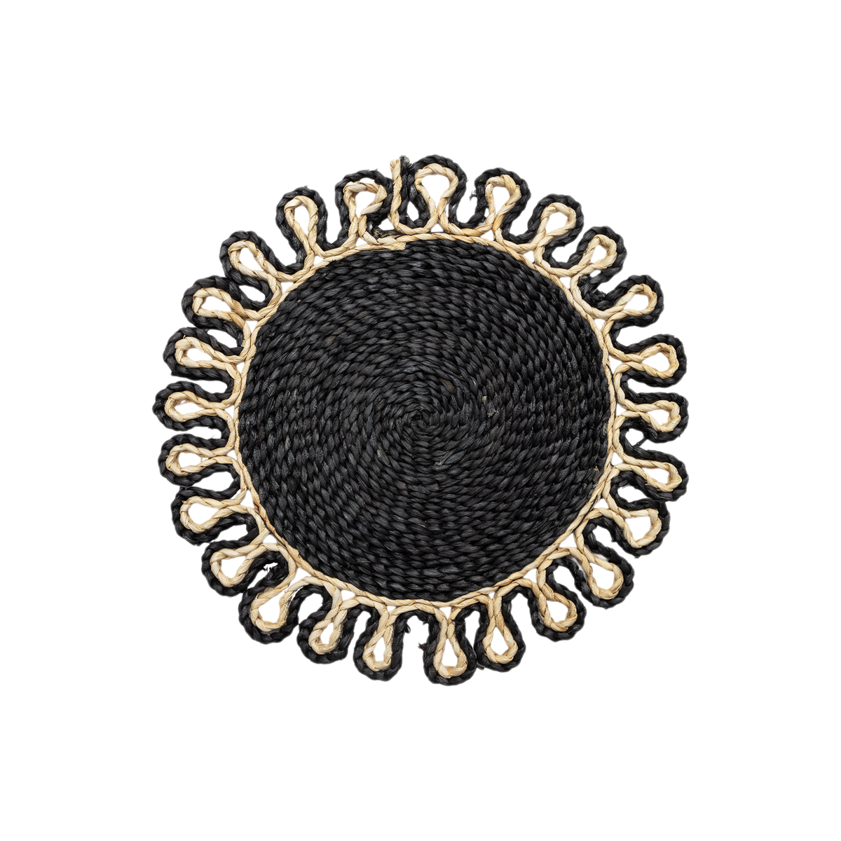 Denby Natural And Black Cornhusk Set Of 2 Placemats