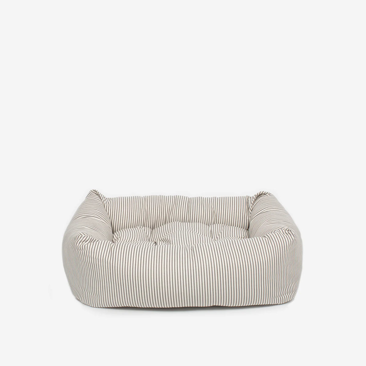 Cozy & Calming Puppy Cage Bed in Spots & Stripes