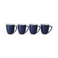 Elements Dark Blue Coffee Beakers/Mugs - Set Of 4