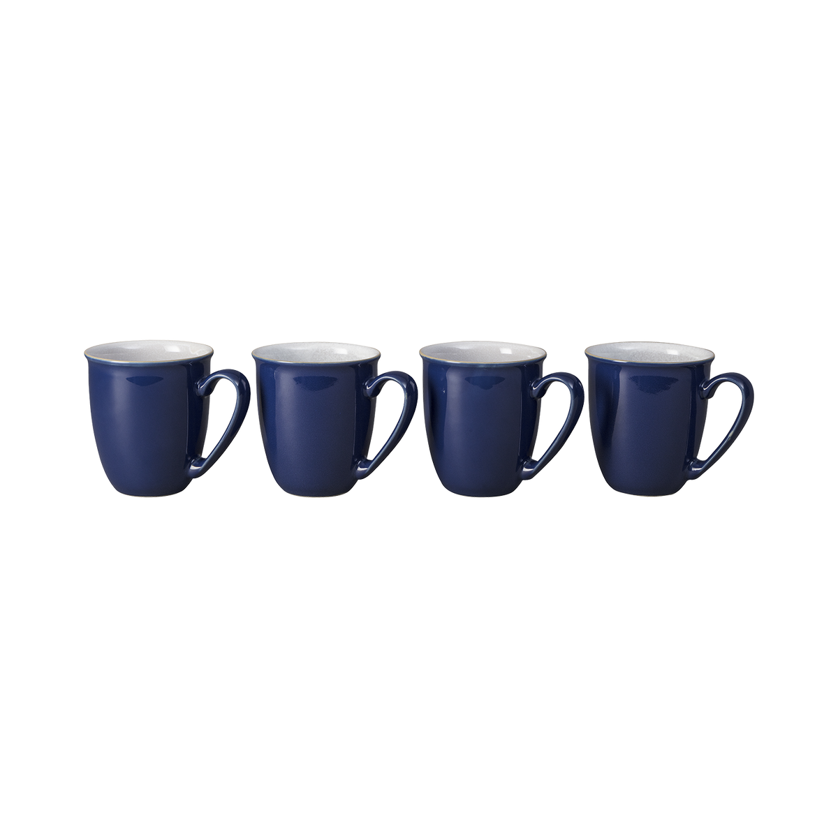 Elements Dark Blue Coffee Beakers/Mugs - Set Of 4