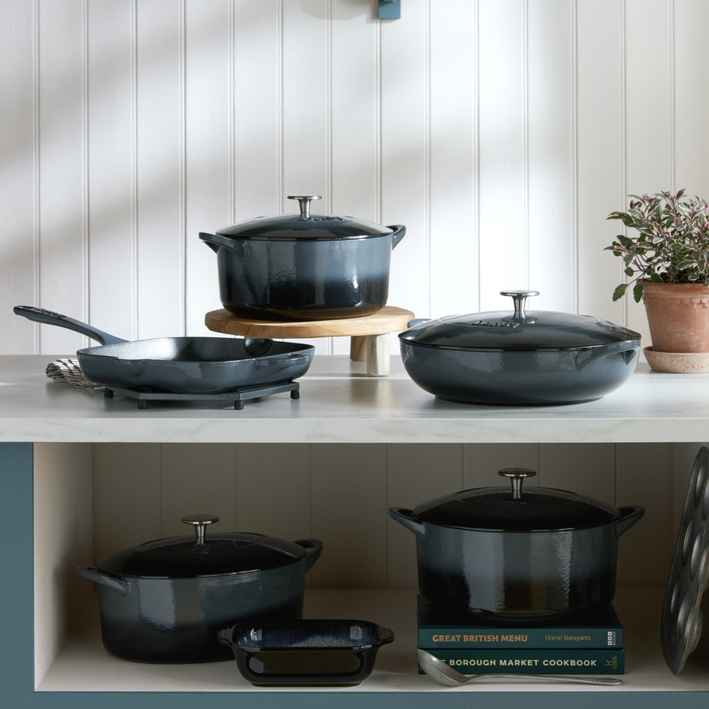 Denby Halo Cast Iron 30Cm Shallow Casserole