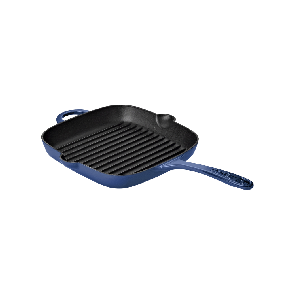 Cobalt 25cm Cast Iron Griddle Pan