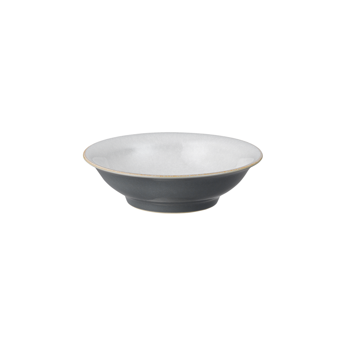 Elements Fossil Grey Small Shallow Bowl