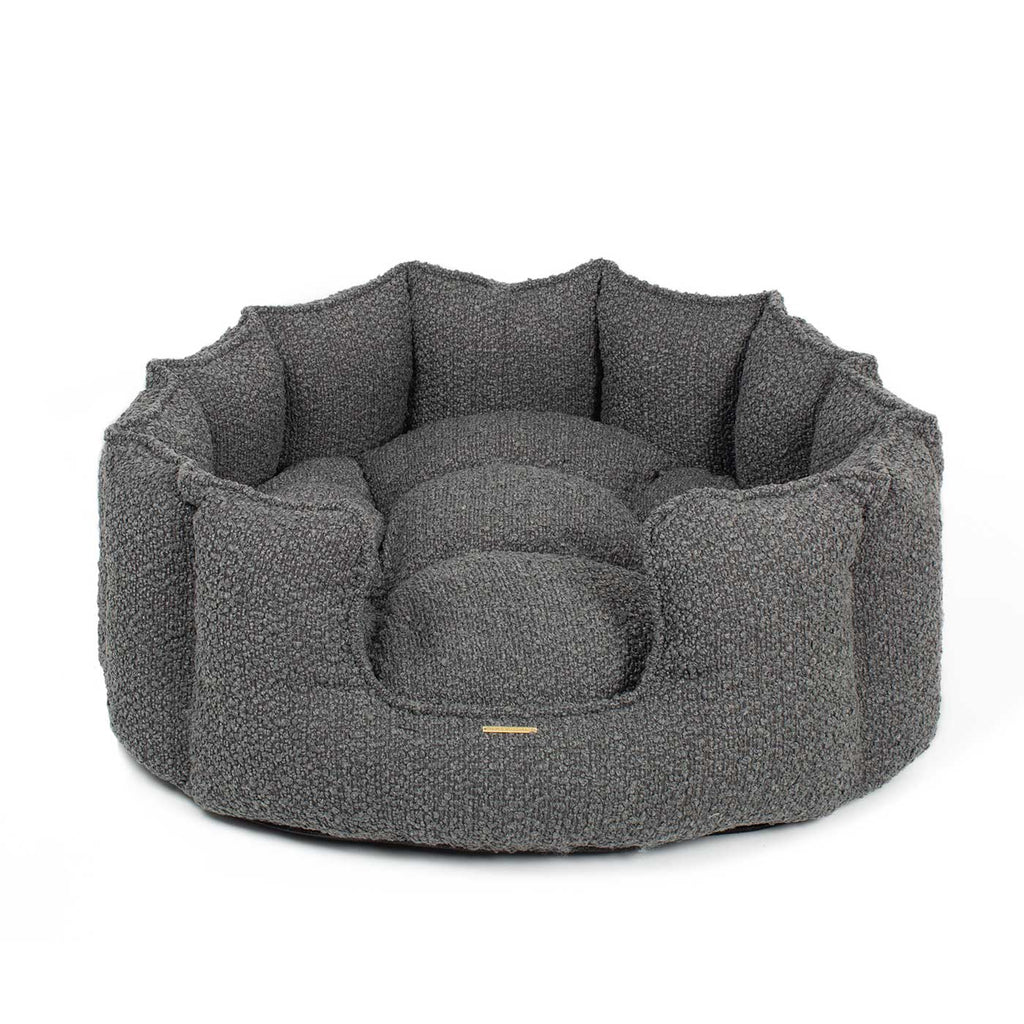 High Wall Bed For Dogs in Boucl
