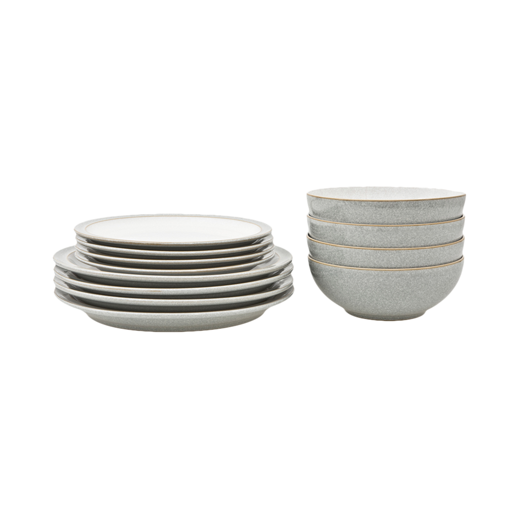 Elements Light Grey 12 Piece Dinner Set