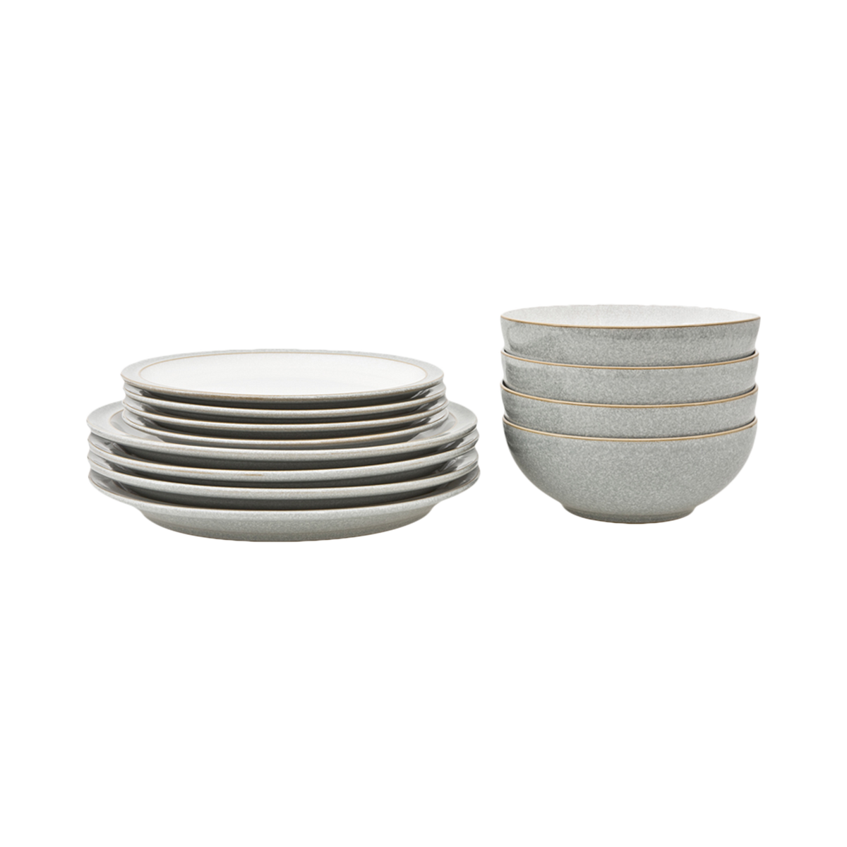 Elements Light Grey 12 Piece Dinner Set
