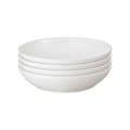Cotton White Pasta Bowls - Set Of 4