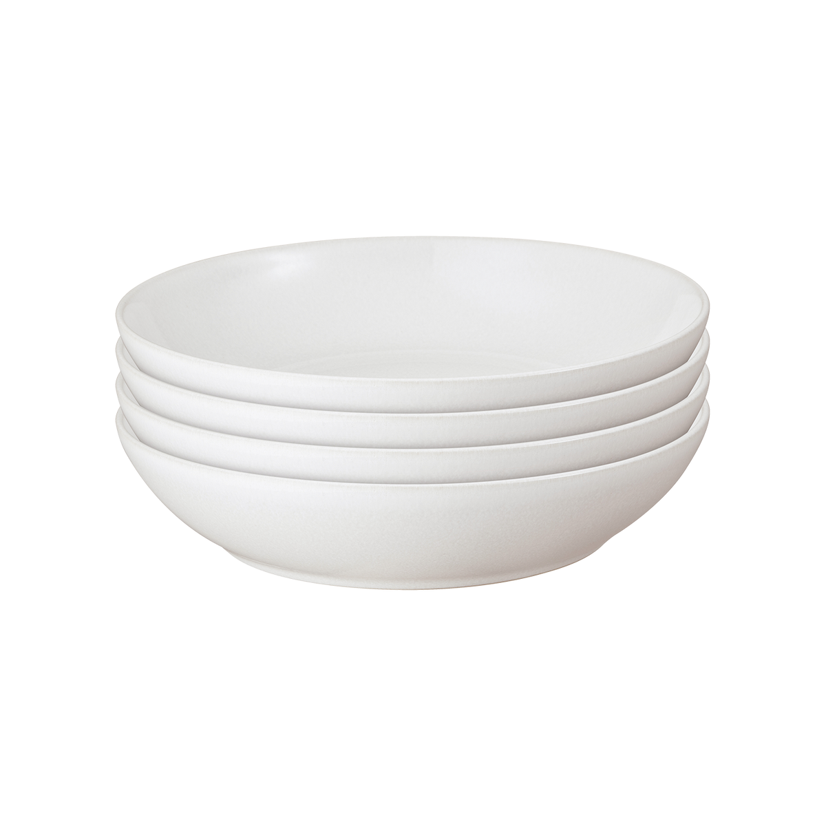 Cotton White Pasta Bowls - Set Of 4