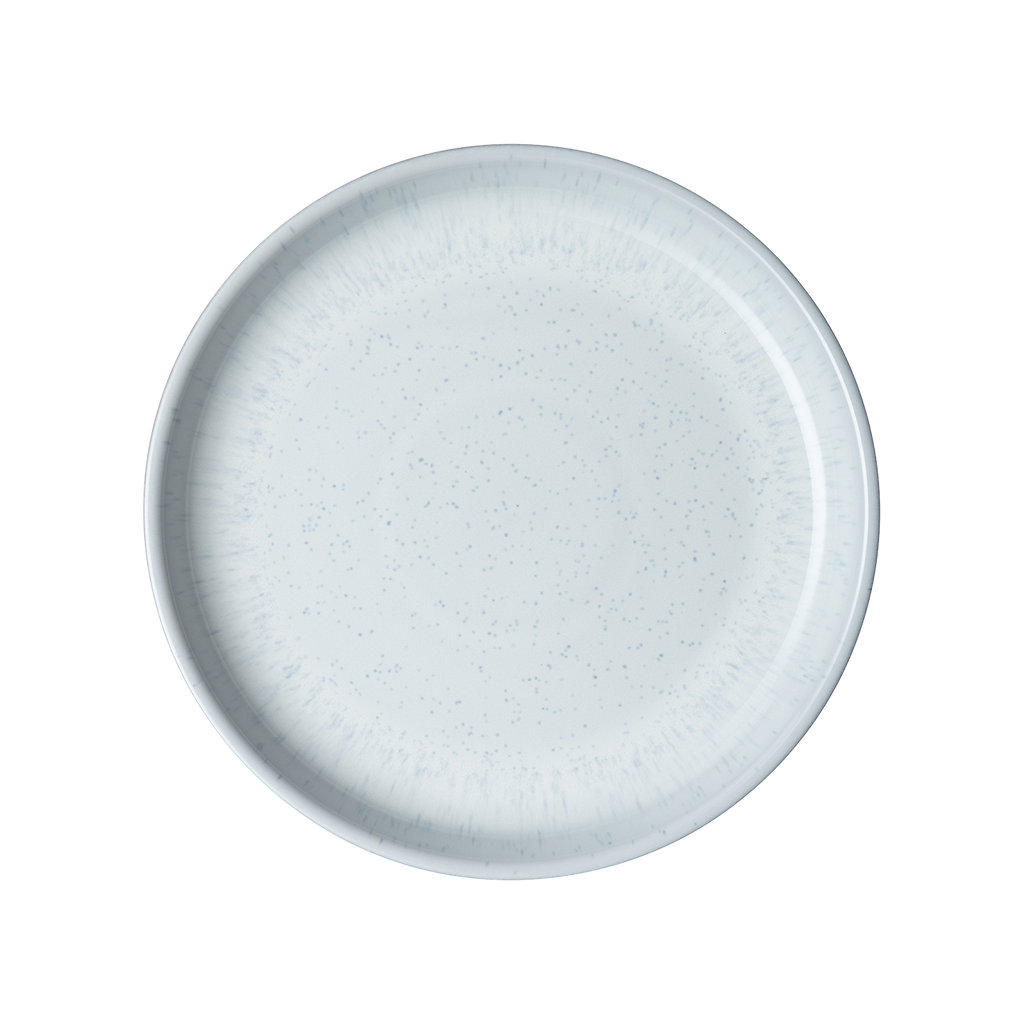 White Speckle Coupe Dinner Plate