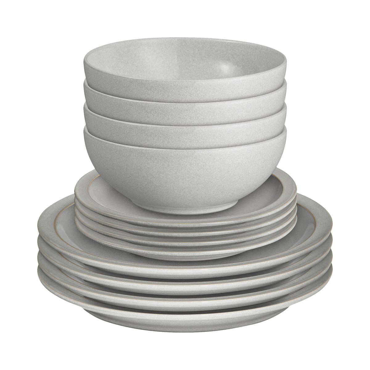 Dove Grey 12 Piece Dinner Set