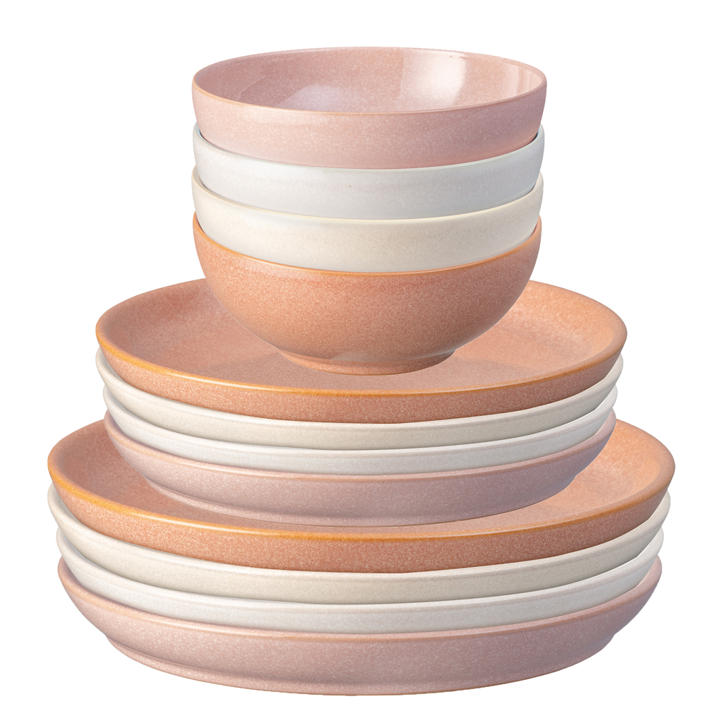 Quartz Rose 12 Piece Tableware Set