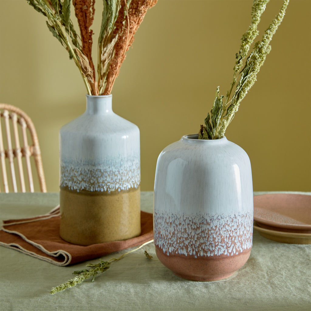 Kiln Accents Ochre Large Bottle Vase