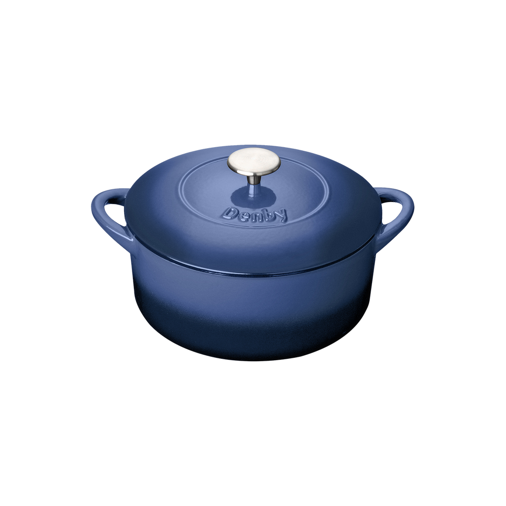 Cobalt 24cm Round Cast Iron Casserole