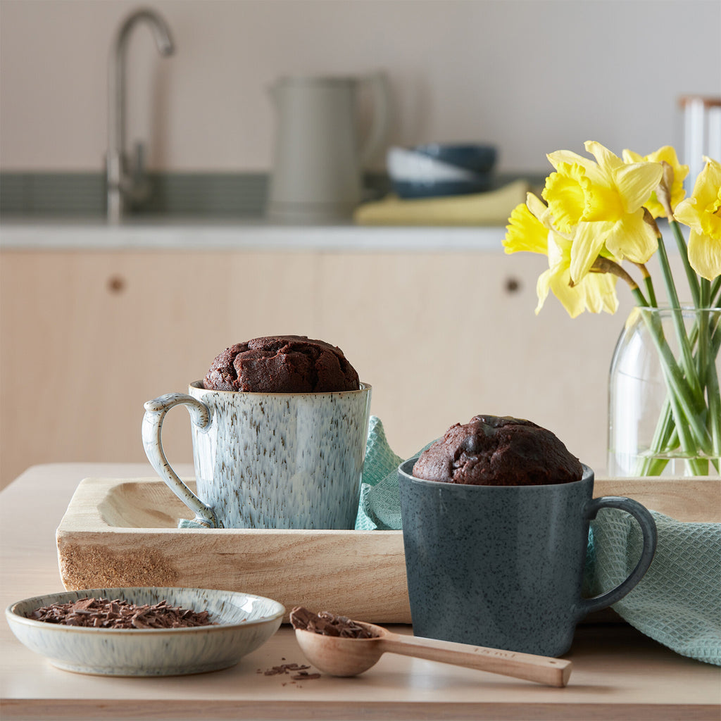 Dark Grey Speckle Mugs - Set Of 2