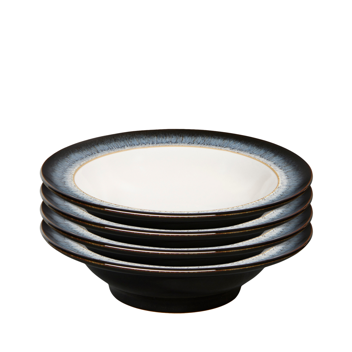 Halo Set Of 4 Wide Rimmed Cereal Bowls