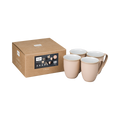 Elements Shell Peach Coffee Beaker/Mugs - Set Of 4