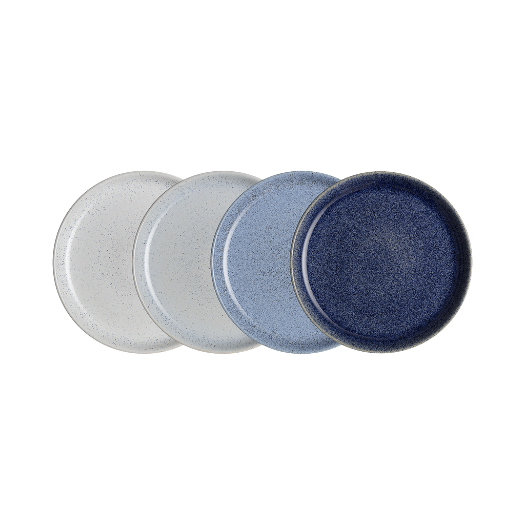 Studio Blue 4 Piece Coupe Dinner Plate Set