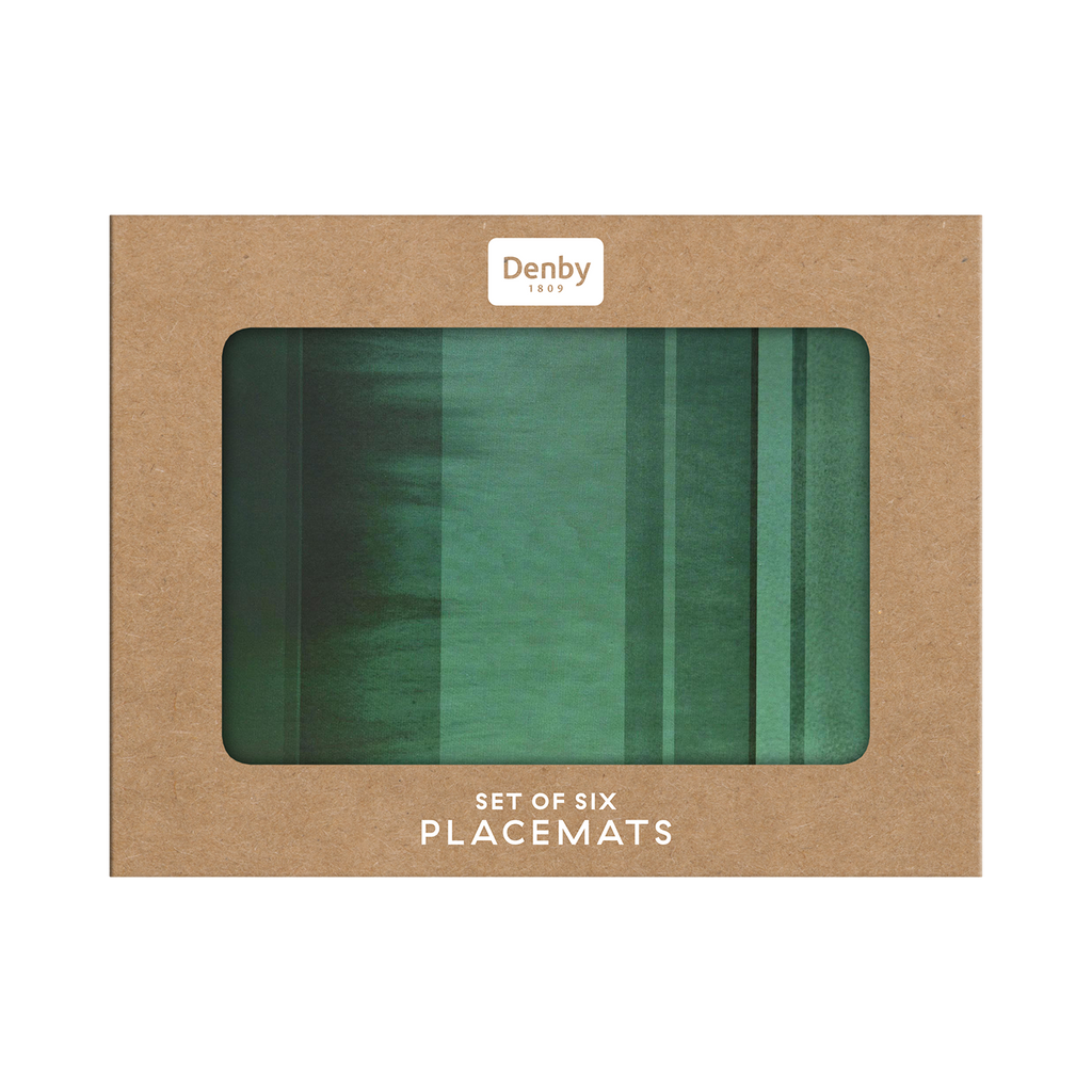 Colours Green Placemats - Set Of 6
