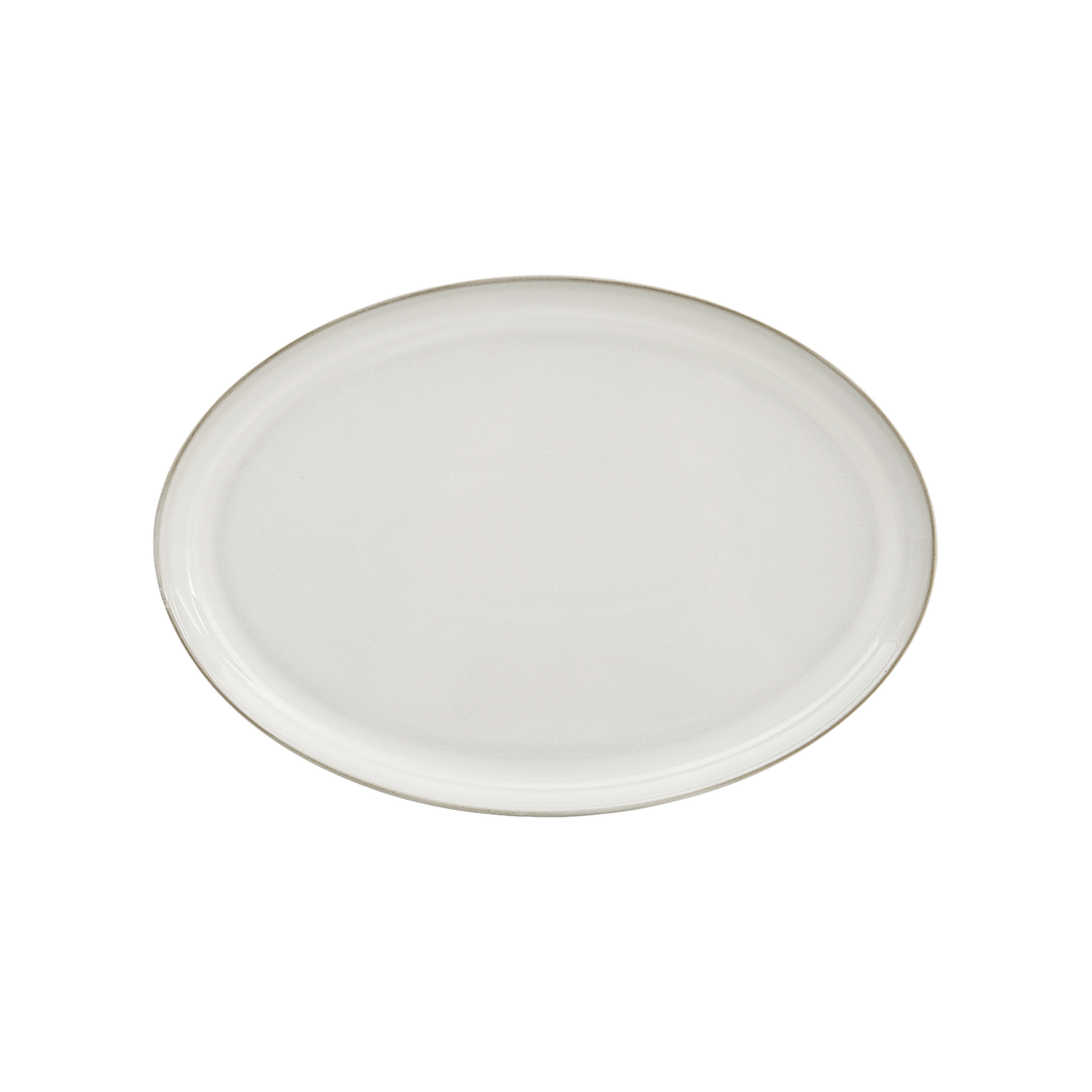 Natural Canvas Medium Oval Tray