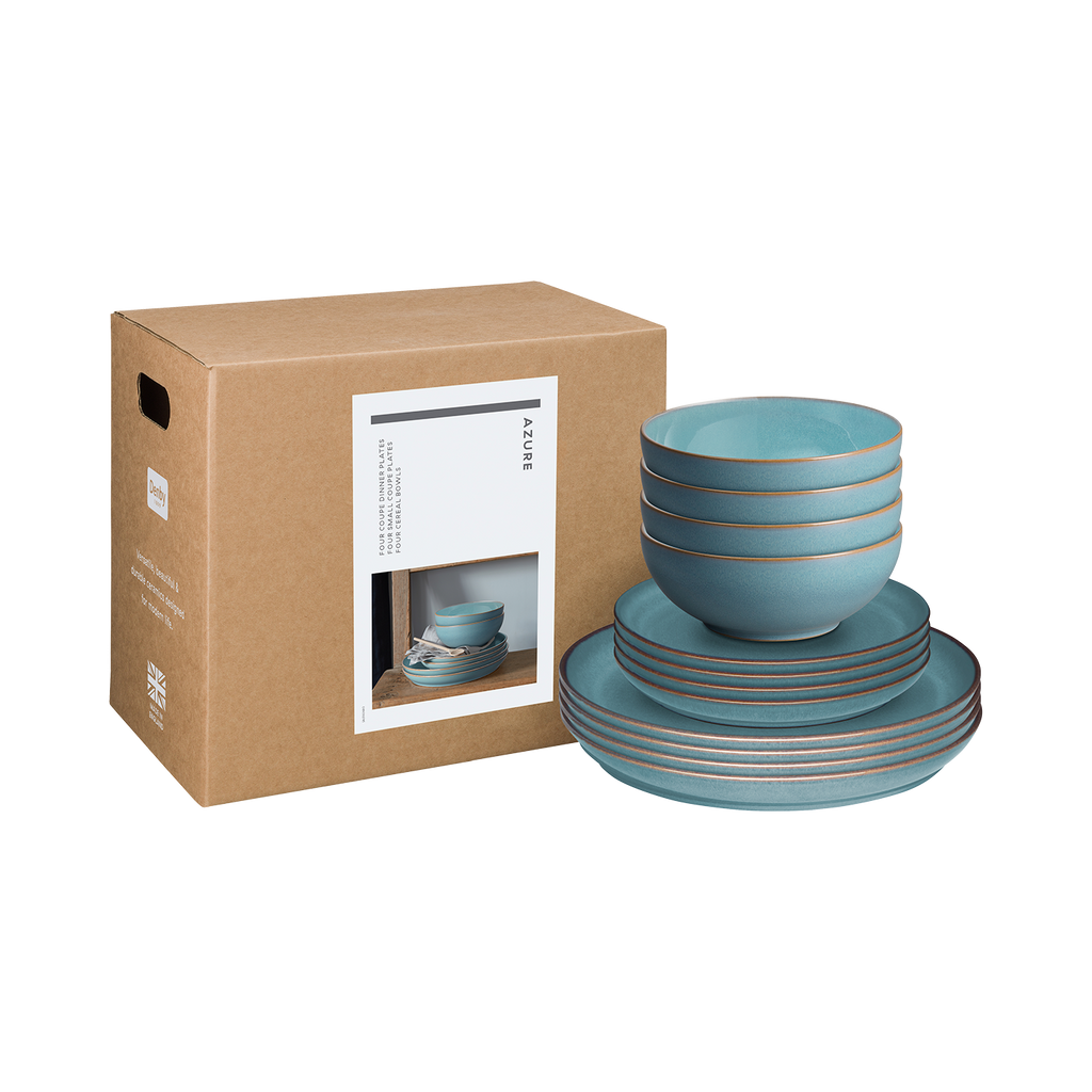 Azure Coupe 12 Piece Dinner Set