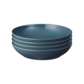 Elements Jade Dark Green Pasta Bowls - Set Of 4