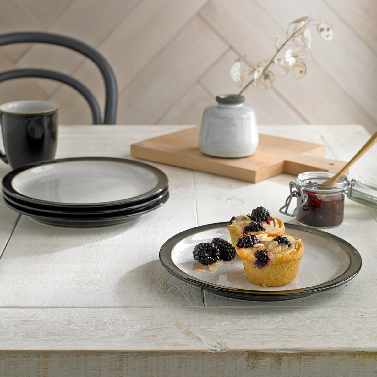 Elements Black 12 Piece Dinner Set