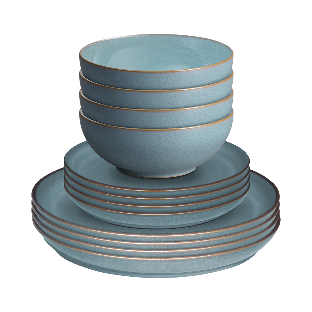 Azure Coupe 12 Piece Dinner Set