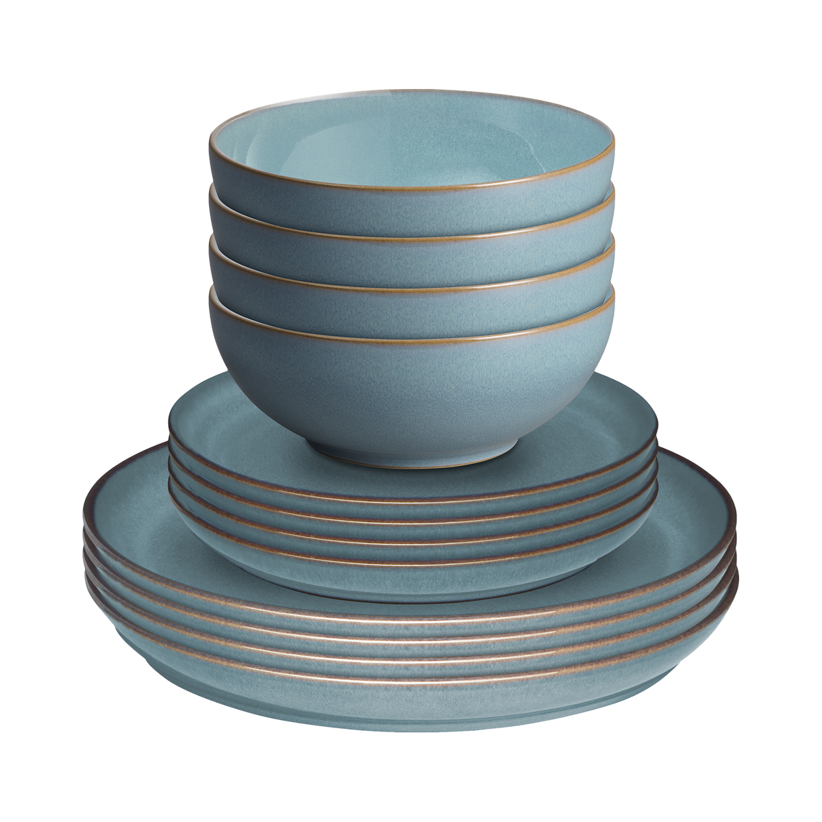 Azure Coupe 12 Piece Dinner Set
