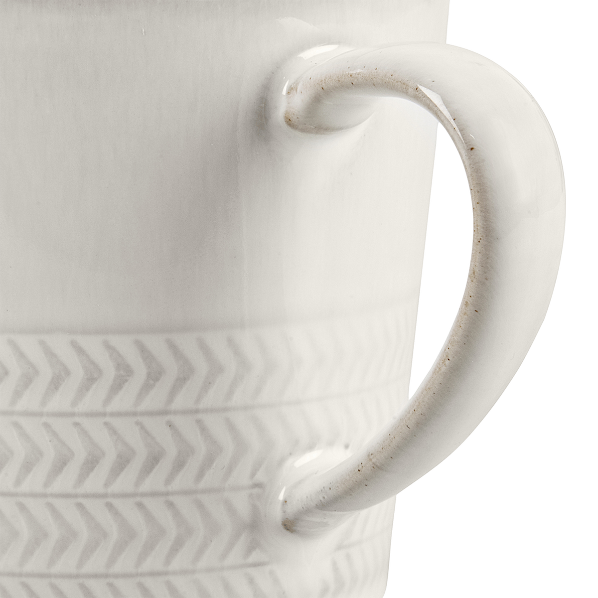 Natural Canvas Textured Large Mug