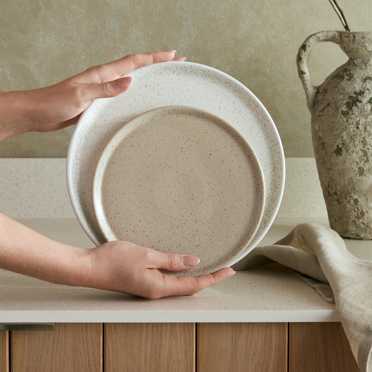 Grain Wheat Set Of 4 Medium Plates