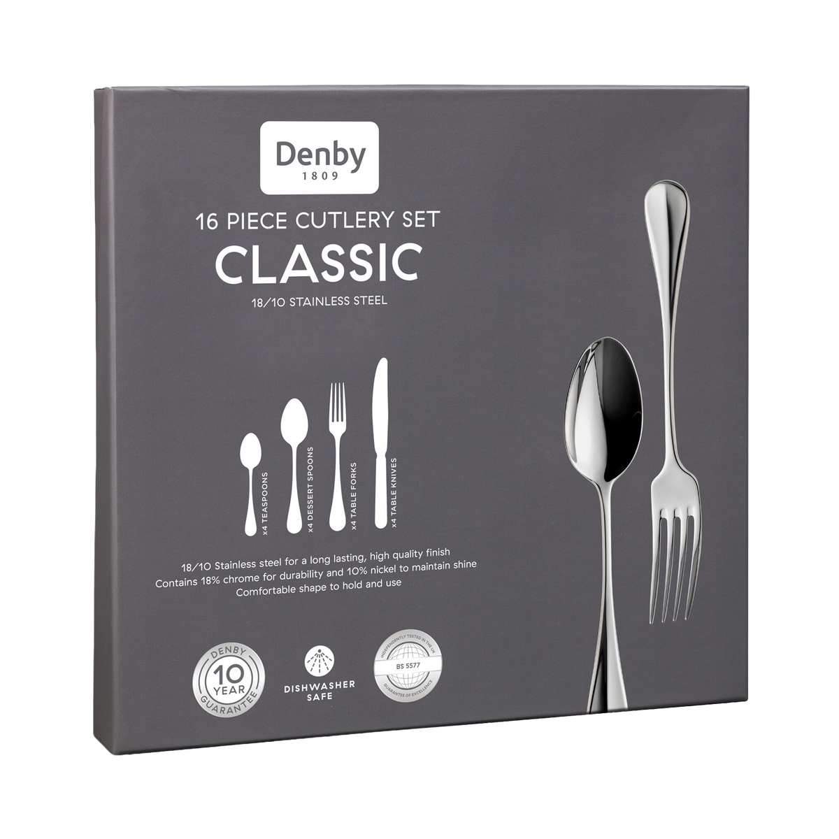Denby Classic 16 Piece Cutlery Set