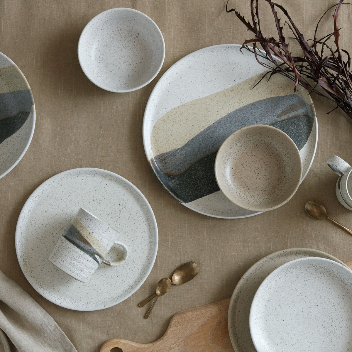 Grain Accent Set Of 2 Mugs