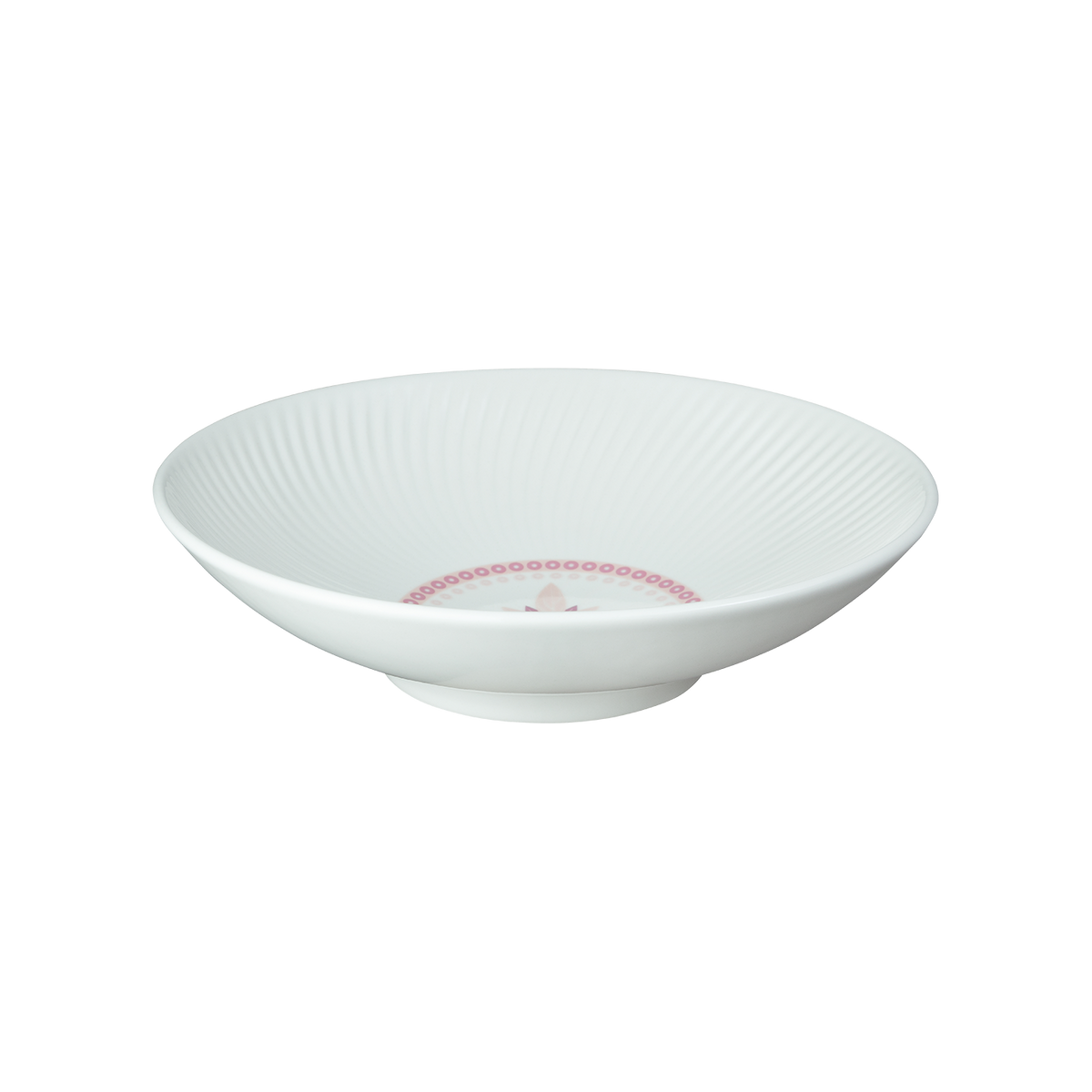 Arc White Danha Hwamun Pink Pasta Bowl