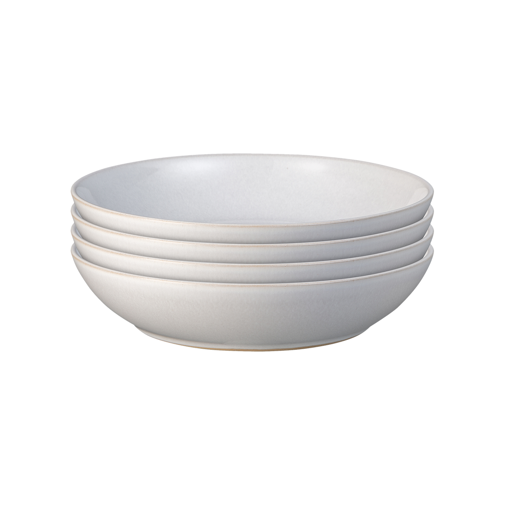 Elements Stone White Pasta Bowls - Set Of 4