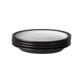 Elements Black 4 Piece Dinner Plate Set