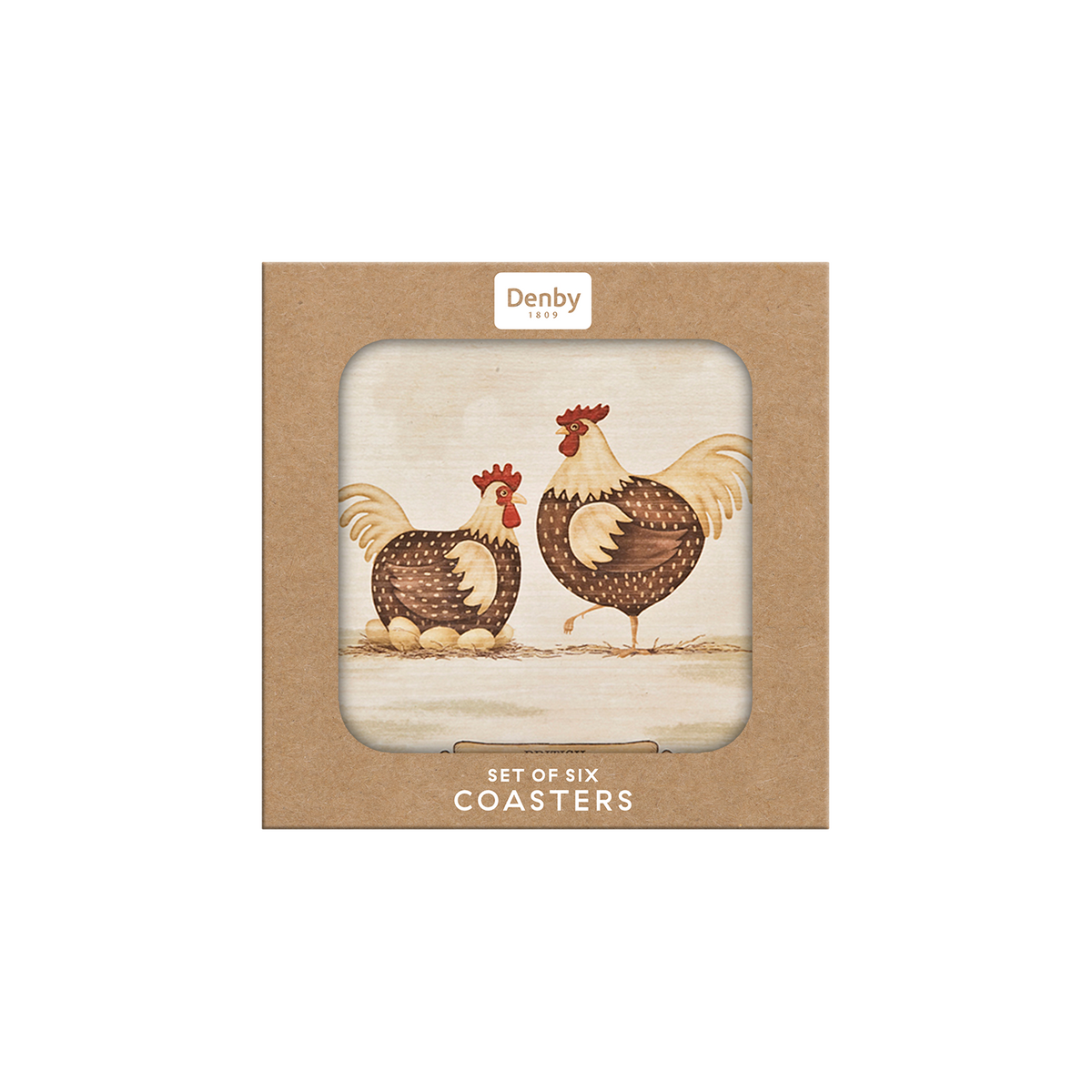 Derbyshire Redcap 6 Pc Coasters