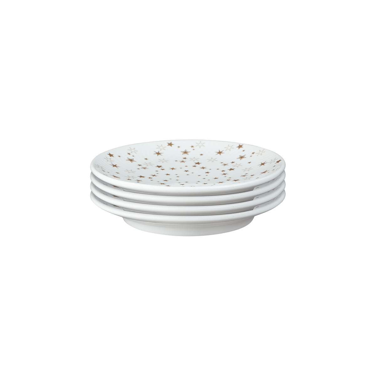 Arc White Stars Small Plates - Set Of 4