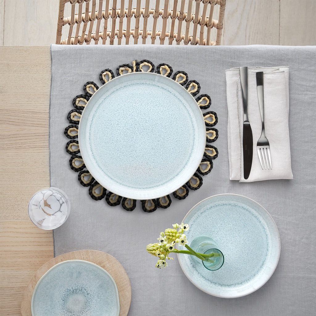 Denby Natural And Black Cornhusk Set Of 2 Placemats