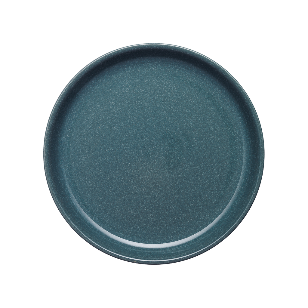 Elements Jade Dark Green Coupe Dinner Plates - Set Of 4