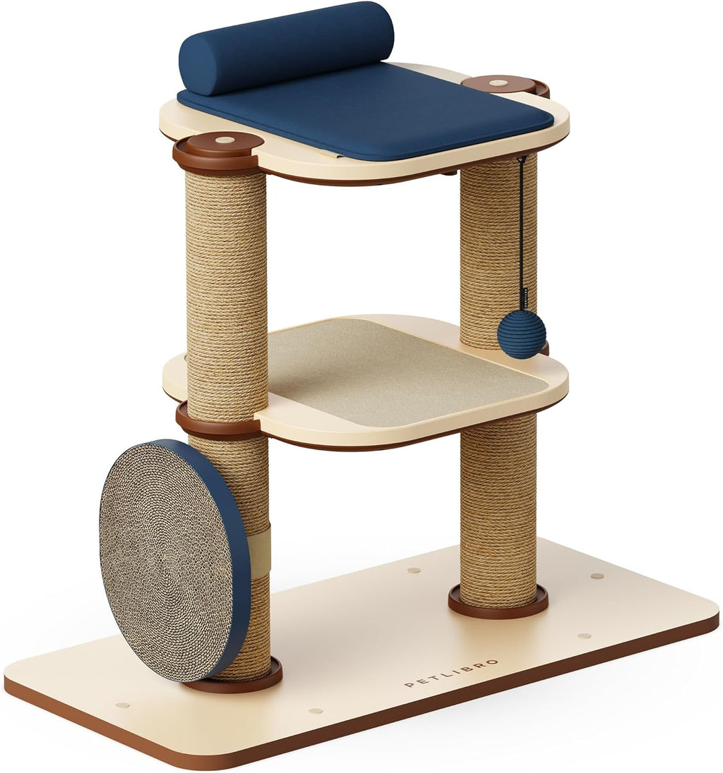PETLIBRO Infinity Cat Tree Tower for Indoor Cats, Modular Design with Cat Bed, Toy, Felt Pads, Sisal Scratching Posts, 2-Second Setup, Sturdy