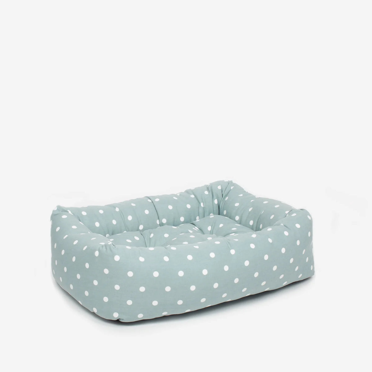 Cozy & Calming Puppy Cage Bed in Spots & Stripes