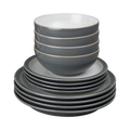 Elements Fossil Grey 12 Piece Dinner Set