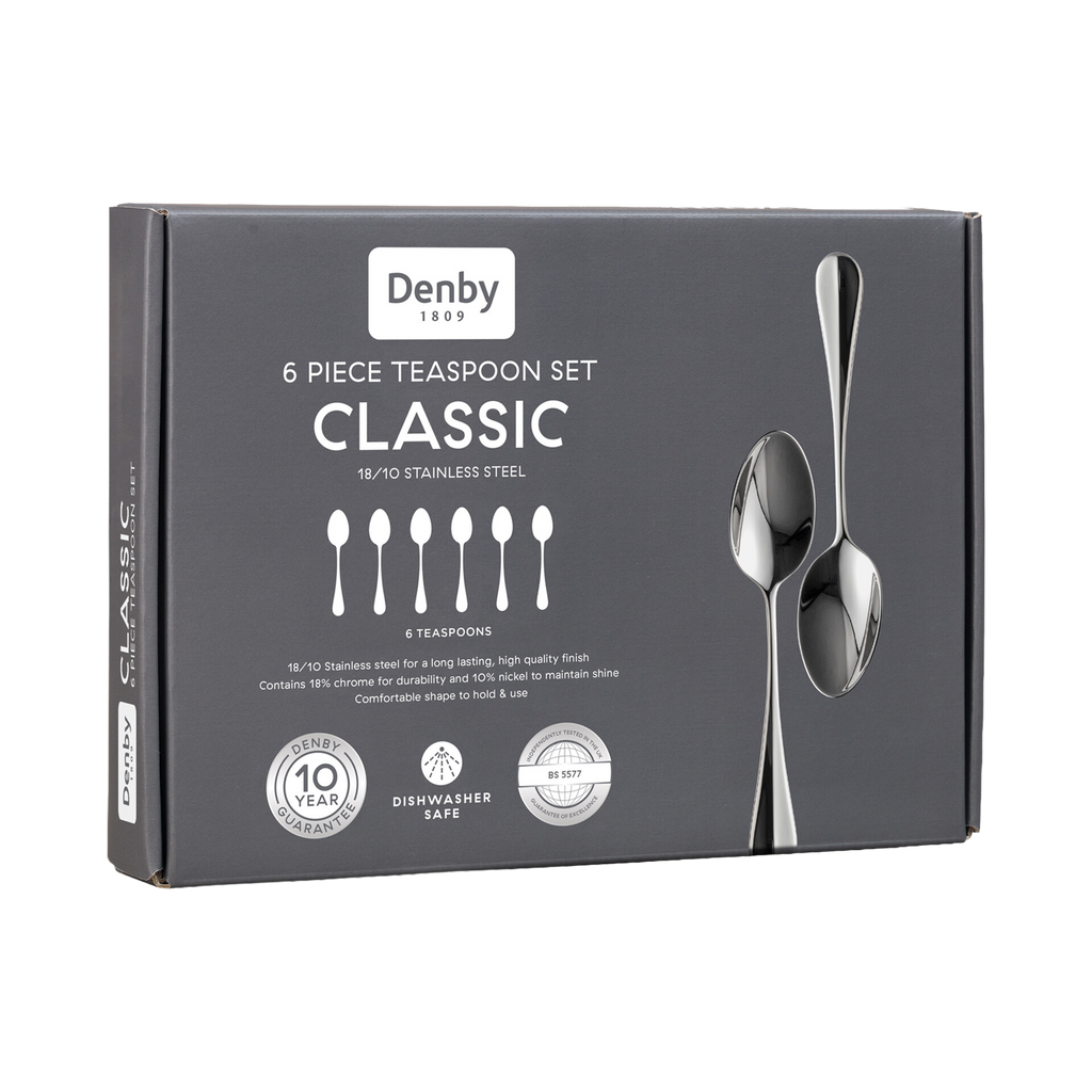 Denby Classic 6 Piece Teaspoon Set