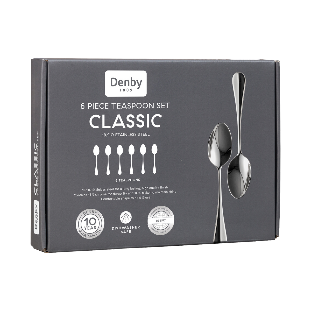 Denby Classic 6 Piece Teaspoon Set