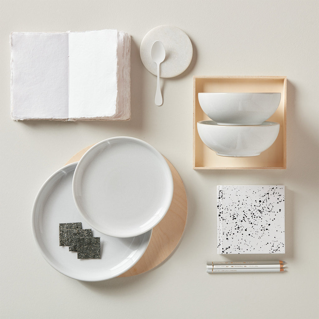 Elements Stone White Coupe Dinner Plates - Set Of 4