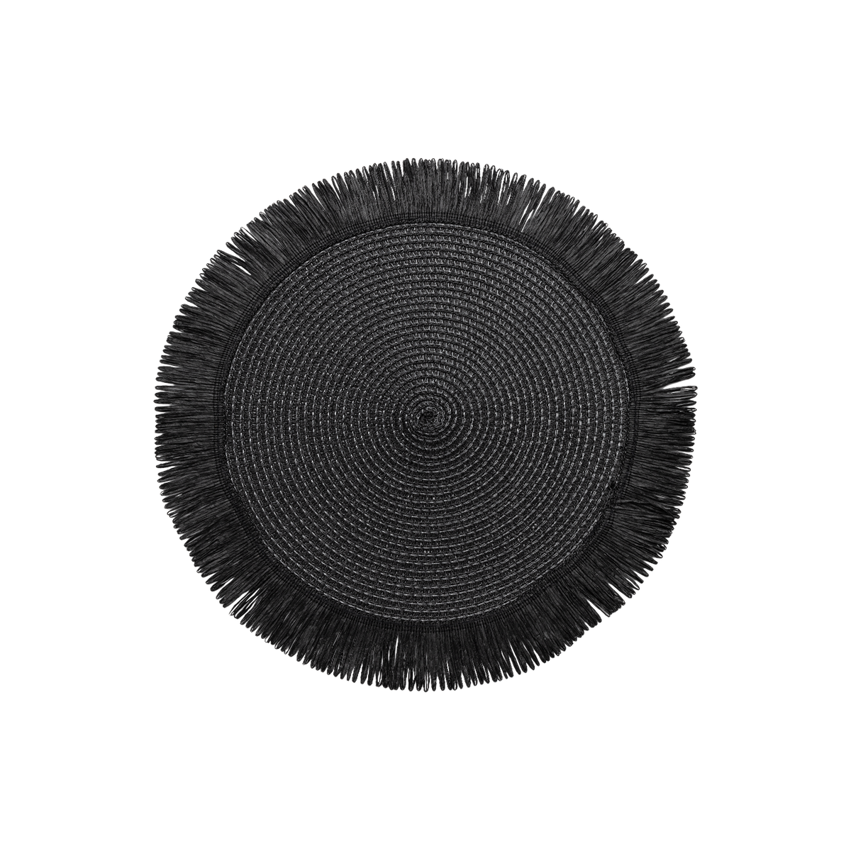 Denby Black Natural Round Set Of 4 Placemats