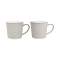 Natural Canvas 2 Textured Mugs Set